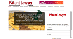 Desktop Screenshot of patentlawyermagazine.com